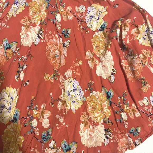 O'NEILL Lopez Short Skirt Women's Sz S Chrysanthemum Tassel Tie Elastic Waist - Picture 8 of 8